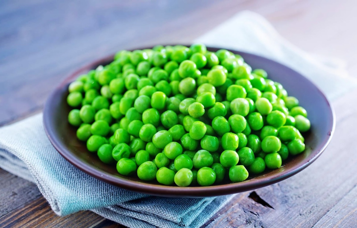 Покупайте именно свежий зеленый горошек.