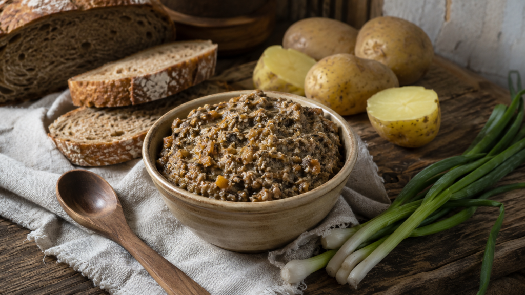 готовая грибная икра с луком и морковью