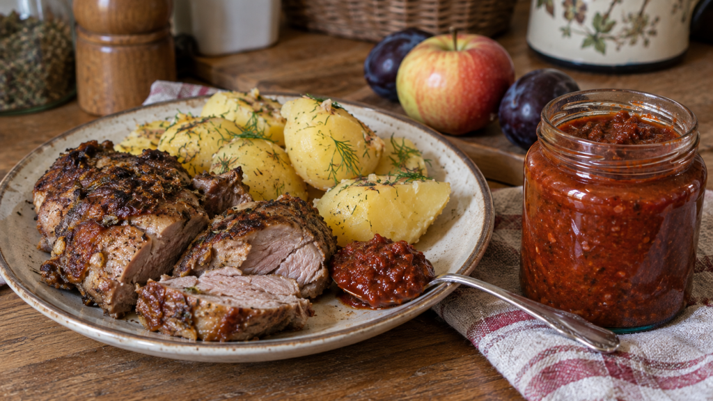 Домашняя фруктово-овощная аджика к мясу и картофелю